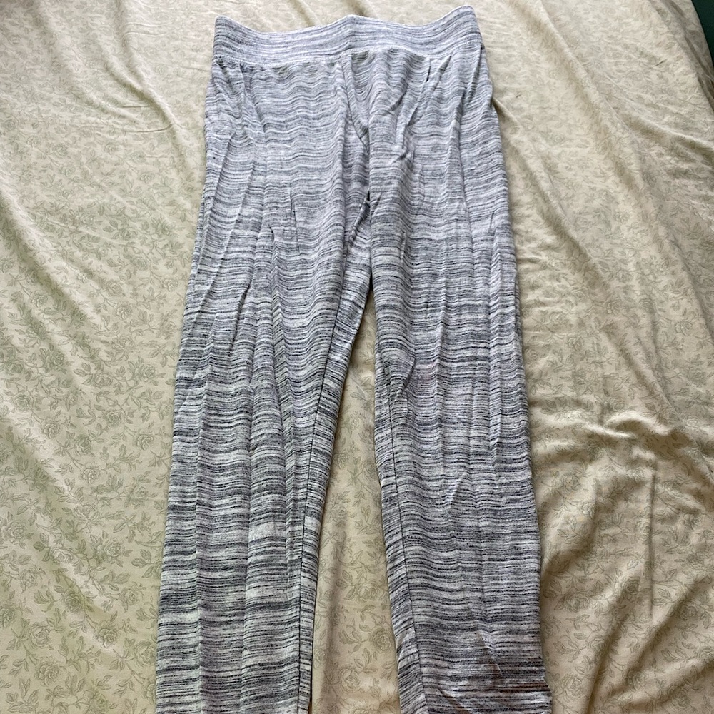 Grey flowy sleep pants